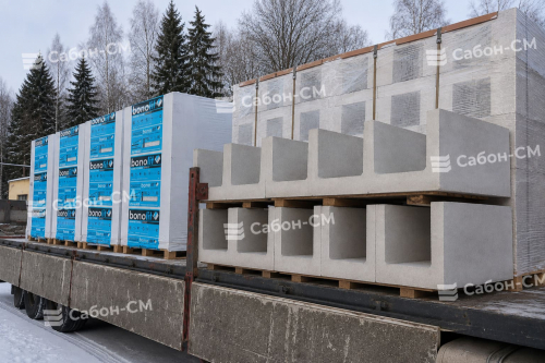 Газобетонные П-образные блоки Бонолит Проджект Электросталь 500х500х250, D500