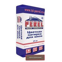Цветная декоративная затирочная смесь Perel RL светло-коричневая Зима