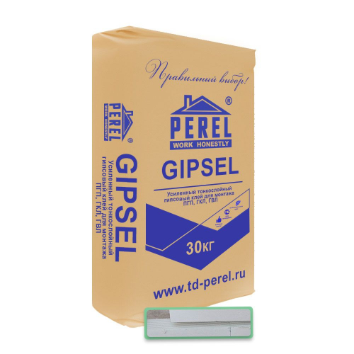 Гипсовый клей Perel Gipsel 30 кг белый