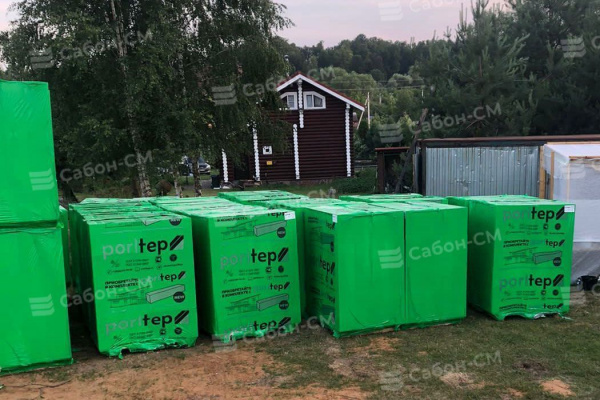Пеноблоки стеновые Poritep Коломна 625х250х350, D600